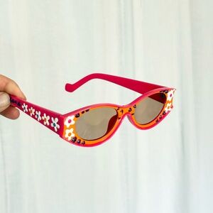 🌼 Hot Pink Daisy Micro Sunglasses 🌼 Y2K Floral Frames